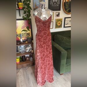 Jenny Yoo Rory Velvet Floral Anthropologie Dress